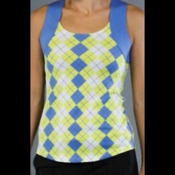 Jofit Tops - Jofit Argyle Tank Top